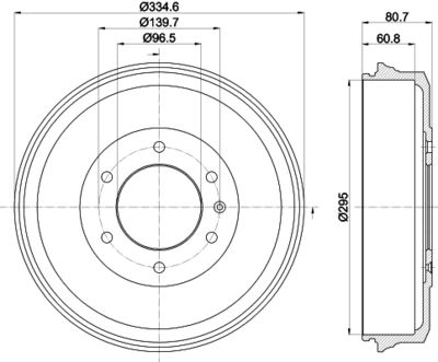  MBD369 MINTEX Тормозной барабан