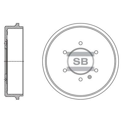 SD4507 Hi-Q Тормозной барабан