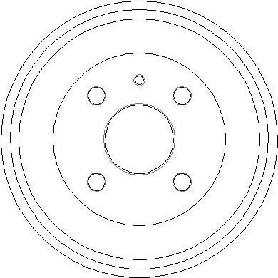  NDR016 NATIONAL Тормозной барабан