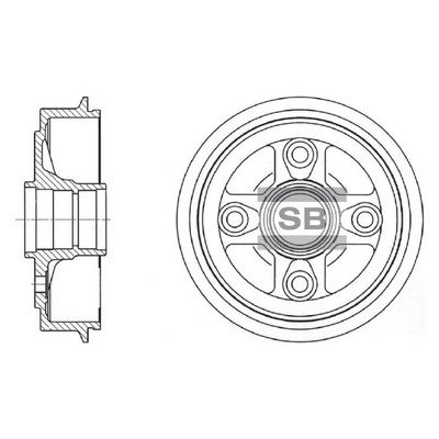  SD1002 Hi-Q Тормозной барабан