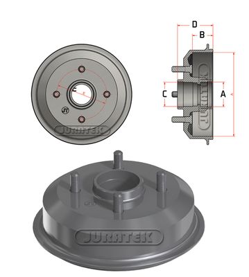  JDR041 JURATEK Тормозной барабан