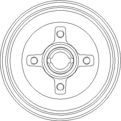  NDR018 NATIONAL Тормозной барабан