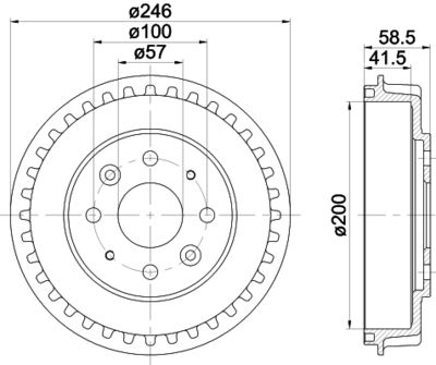  MBD239 MINTEX Тормозной барабан