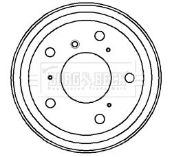  BBR7049 BORG & BECK Тормозной барабан