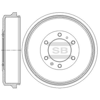  SD4512 Hi-Q Тормозной барабан