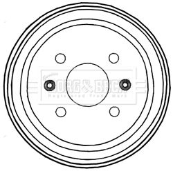  BBR7228 BORG & BECK Тормозной барабан