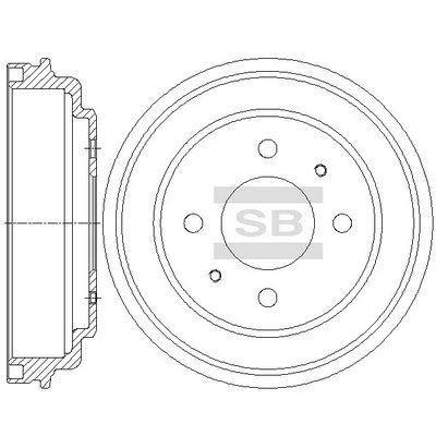  SD1096 Hi-Q Тормозной барабан