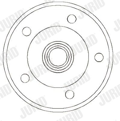  329712J JURID Тормозной барабан