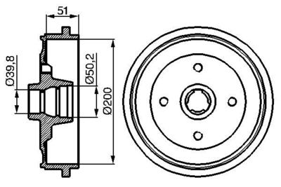  0986477053 BOSCH Тормозной барабан