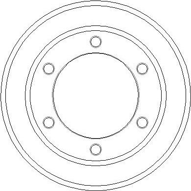  NDR012 NATIONAL Тормозной барабан
