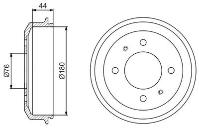  0986477182 BOSCH Тормозной барабан