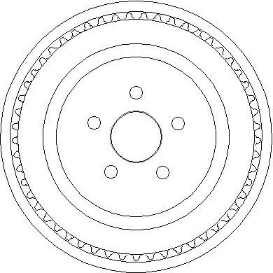  NDR271 NATIONAL Тормозной барабан