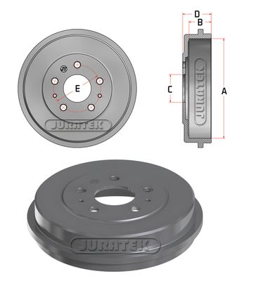  JDR039 JURATEK Тормозной барабан