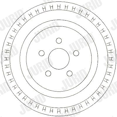  329290J JURID Тормозной барабан