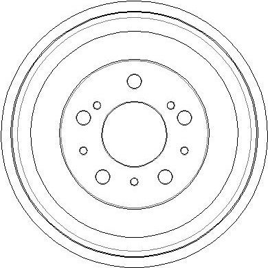  NDR030 NATIONAL Тормозной барабан