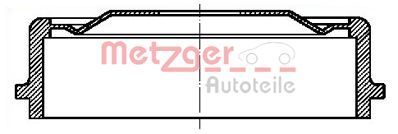  BT1064 METZGER Тормозной барабан