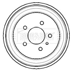 BBR7113 BORG & BECK Тормозной барабан