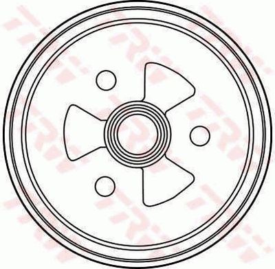  DB4184 TRW Тормозной барабан