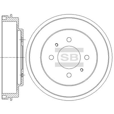  SD4319 Hi-Q Тормозной барабан