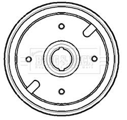  BBR7145 BORG & BECK Тормозной барабан