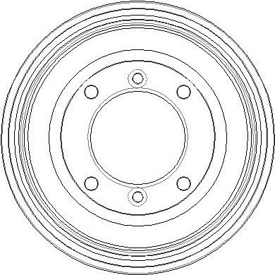  NDR050 NATIONAL Тормозной барабан