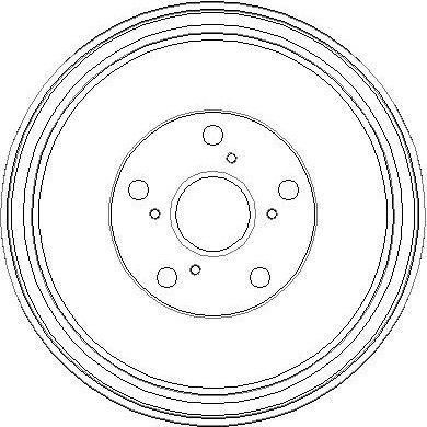 NDR206 NATIONAL Тормозной барабан