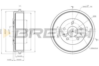  CR5704 BREMSI Тормозной барабан