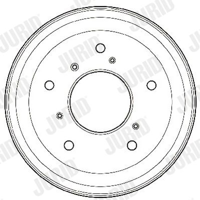  329127J JURID Тормозной барабан