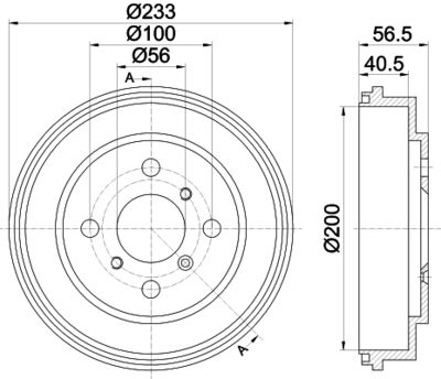  MBD294 MINTEX Тормозной барабан