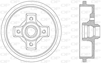  BAD901240 OPEN PARTS Тормозной барабан