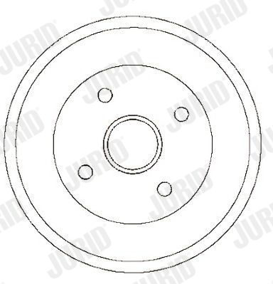  329232J JURID Тормозной барабан