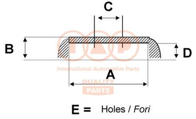  71021051G IAP QUALITY PARTS Тормозной барабан