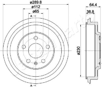  TA0911 JAPANPARTS Тормозной барабан