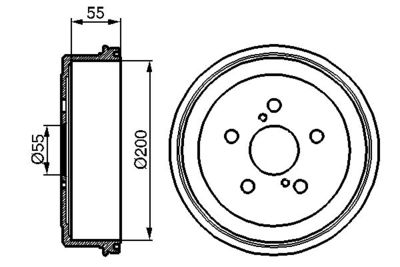  0986477139 BOSCH Тормозной барабан