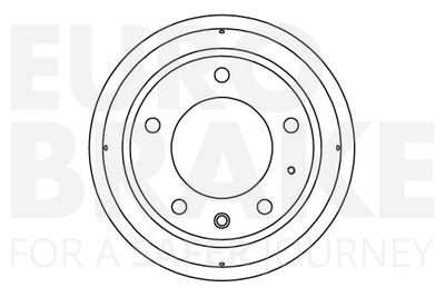  5825251212 EUROBRAKE Тормозной барабан