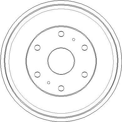  NDR343 NATIONAL Тормозной барабан