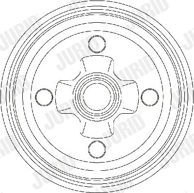  329225J JURID Тормозной барабан