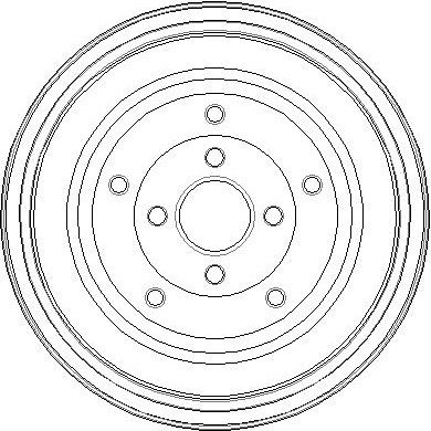  NDR287 NATIONAL Тормозной барабан