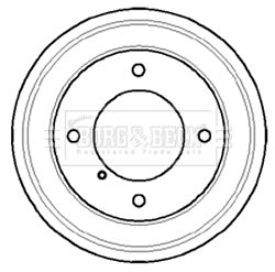  BBR7057 BORG & BECK Тормозной барабан