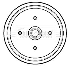  BBR7174 BORG & BECK Тормозной барабан