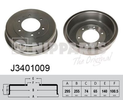  J3401009 NIPPARTS Тормозной барабан