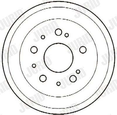  329011J JURID Тормозной барабан