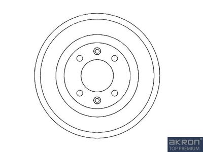  1120056 AKRON-MALÒ Тормозной барабан