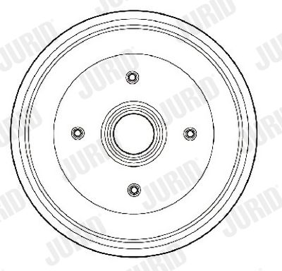  329183J JURID Тормозной барабан