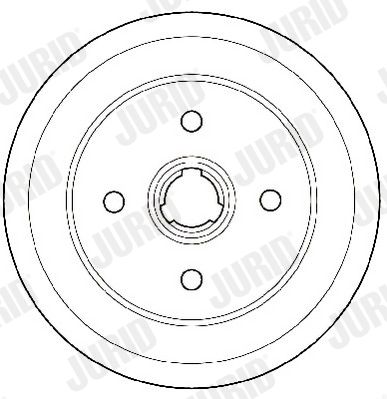  329706J JURID Тормозной барабан