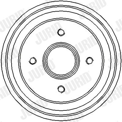 329107J JURID Тормозной барабан